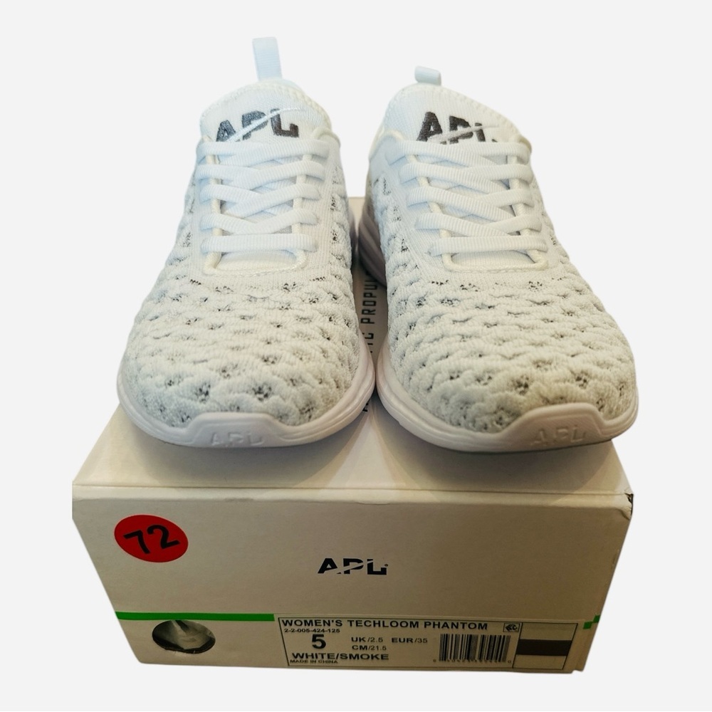 APL Women’s Techloom Phantom Sneakers White/Smoke Size 5 - Picture 9 of 9